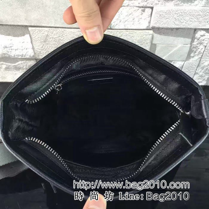 普拉達PRADA原單 0014克色韓國布配皮官網同步 PRADA單肩斜挎包 PHY1172